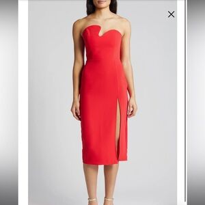 Amanda Uprichard Puzzle Strapless Dress